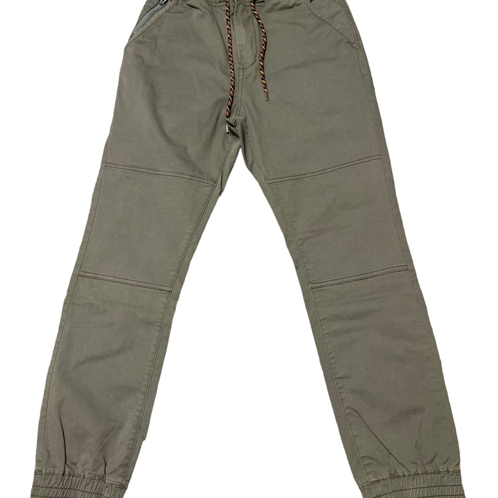 Without Walls Green Vietnam Jeans zippered Front Pull String